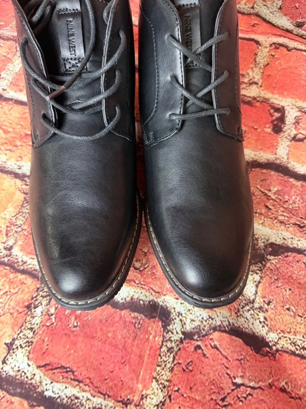 Nine West Black Leather Men's Chukka Boots size 8.5 new with tags